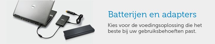 Batterij en adapter selecteren